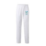 Twill work trousers, cotton and polyester, white, 190 g/m2, main view