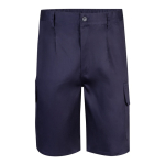 Multi-pocket twill shorts, cotton and polyester, 200 g/m2, blue colour second view