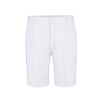 Multi-pocket twill shorts, cotton and polyester, 200 g/m2, white colour second view