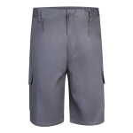 Multi-pocket twill shorts, cotton and polyester, 200 g/m2, grey colour second view