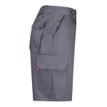 Multi-pocket twill shorts, cotton and polyester, 200 g/m2, grey colour fourth view