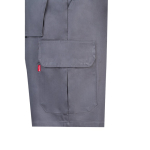 Multi-pocket twill shorts, cotton and polyester, 200 g/m2, grey colour fifth view