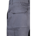 Multi-pocket twill shorts, cotton and polyester, 200 g/m2, grey colour sixth view