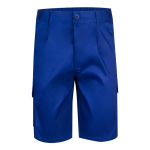 Multi-pocket twill shorts, cotton and polyester, 200 g/m2, royal blue colour second view