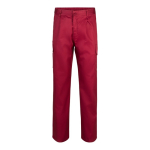 Unisex multi-pocket trousers, cotton and polyester, 200 g/m2, burgundy colour second view