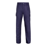 Unisex multi-pocket trousers, cotton and polyester, 200 g/m2, blue colour second view