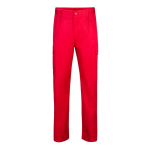 Unisex multi-pocket trousers, cotton and polyester, 200 g/m2, red colour second view