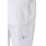 Unisex multi-pocket trousers, cotton and polyester, 200 g/m2, white colour sixth view