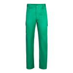 Unisex multi-pocket trousers, cotton and polyester, 200 g/m2, green colour second view