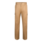 Unisex multi-pocket trousers, cotton and polyester, 200 g/m2, natural colour second view