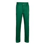 Unisex multi-pocket trousers, cotton and polyester, 200 g/m2, dark green colour second view