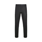 Unisex chino-style elastic trousers, cotton, elastane, 260 g/m2, black colour second view