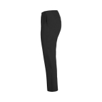 Unisex chino-style elastic trousers, cotton, elastane, 260 g/m2, black colour third view