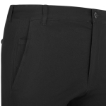 Unisex chino-style elastic trousers, cotton, elastane, 260 g/m2, black colour fifth view