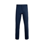 Unisex chino-style elastic trousers, cotton, elastane, 260 g/m2, navy-blue colour second view