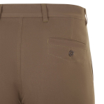 Unisex chino-style elastic trousers, cotton, elastane, 260 g/m2, natural colour sixth view