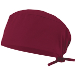 Healthcare twill cap, polyester and cotton, 190 g/m2 burgundy colour