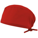 Healthcare twill cap, polyester and cotton, 190 g/m2 red colour