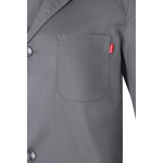 Work blouse, twill fabric, polyester and cotton, 175 g/m2, grey colour fifth view