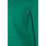 Work blouse, twill fabric, polyester and cotton, 175 g/m2, green colour fifth view