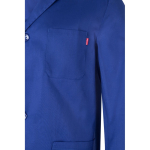 Work blouse, twill fabric, polyester and cotton, 175 g/m2, royal blue colour fifth view