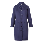 Long-sleeved work coat, polyester and cotton, 175 g/m2, blue colour second view