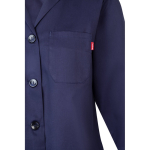 Long-sleeved work coat, polyester and cotton, 175 g/m2, blue colour fifth view