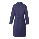 Long-sleeved work coat, polyester and cotton, 175 g/m2, blue colour