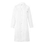 Long-sleeved work coat, polyester and cotton, 175 g/m2, white colour fourth view