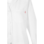 Long-sleeved work coat, polyester and cotton, 175 g/m2, white colour fifth view