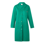 Long-sleeved work coat, polyester and cotton, 175 g/m2, green colour third view