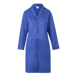 Long-sleeved work coat, polyester and cotton, 175 g/m2, royal blue colour second view