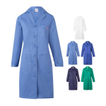 Long-sleeved work coat, polyester and cotton, 175 g/m2, various colours