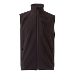 Softshell work vest with fleece lining, polyester, 280 g/m2, Velilla black colour second view