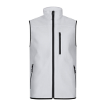 Softshell work vest with fleece lining, polyester, 280 g/m2, Velilla white colour second view