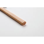 Classic carpenter’s hammer with wooden handle and steel head wood colour third photographic view