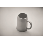 Beer stein designed for sublimation printing, 500 ml white colour second photographic view