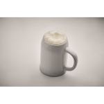 Beer stein designed for sublimation printing, 500 ml white colour third photographic view