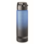 Leak-proof RPET bottle with water intake schedule, 1L blue colour third view