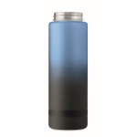 Leak-proof RPET bottle with water intake schedule, 1L blue colour