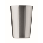 Stainless steel tumbler with removable faux leather sleeve, 350 ml black colour seventh view