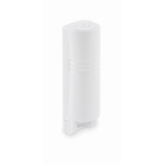 Adhesive lint roller in reusable white case white colour third view