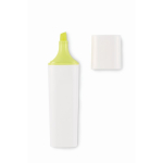 White highlighter with multi-coloured ink options neon yellow colour