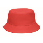 Polyester bucket hat in various colours, 150 g/m2 red colour