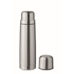 Recycled stainless steel thermos with two cups in the lid, 750 ml matt silver colour second view