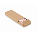 Set of 15 adhesive strips in a customisable recycled paper box beige colour second view