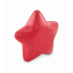 Classic star-shaped stress reliever in various colours red colour