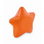 Classic star-shaped stress reliever in various colours orange colour