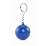 Keyring with stress ball in various colours blue colour