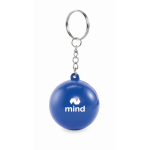 Keyring with stress ball in various colours blue colour main view